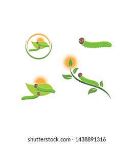 caterpillar logo icon vector illustration design template