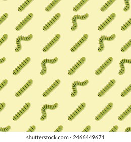 caterpillar seamless pattern in vector ,background,fabric,wrapping,wallpaper,etc