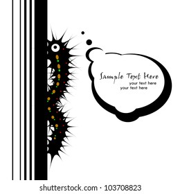 caterpillar with thought