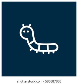 Caterpillar vector icon