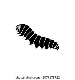 caterpillar vector icon. caterpillar sign on white background. caterpillar icon for web and app