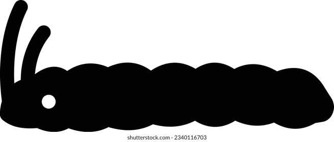 caterpillar Vector illustration on a transparent background.Premium quality symmbols.Glyphs vector icon for concept and graphic design. 
