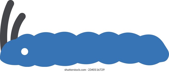 caterpillar Vector illustration on a transparent background.Premium quality symmbols.Glyphs vector icon for concept and graphic design. 
