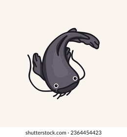 CatFish cute Vector Illustration sticker by Rachim
