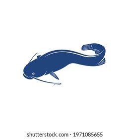 Catfish design vector illustration, Creative Catfish logo design concept template, symbols icons