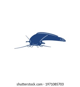 Catfish design vector illustration, Creative Catfish logo design concept template, symbols icons