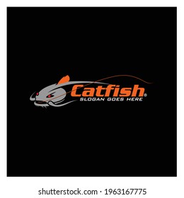 Catfish Fishing Logo, Unique and Fresh Catfish Head Vector, Great to use as your catfish fishing Activity. 