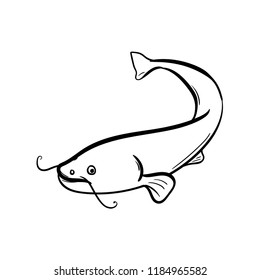 catfish icon outline