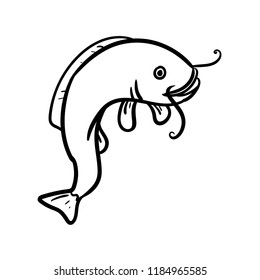 catfish icon outline
