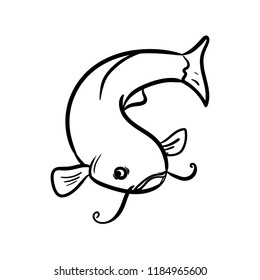 catfish icon outline