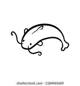 catfish icon outline