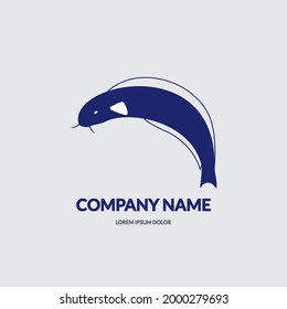  Catfish Icon vector illustration logo design template