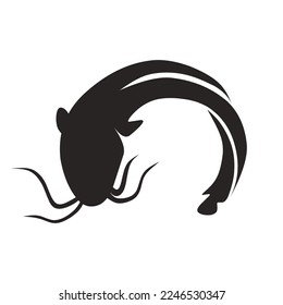 catfish icon vector illustration symbol design template
