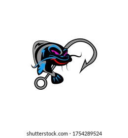 Catfish Illustration für Logo oder Symbol