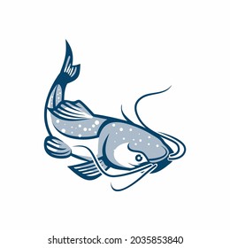 Catfish logo template design vector illustration