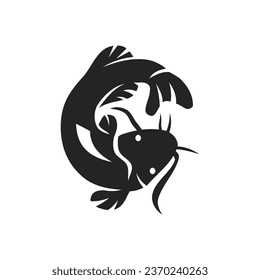 catfish logo template Isolated. Brand Identity. Icon Abstract Vector graphic