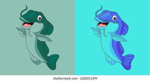 Gráficos De Vector De Ilustración Del Mes Del Pescado De Pesca Cuta Perfecto Para