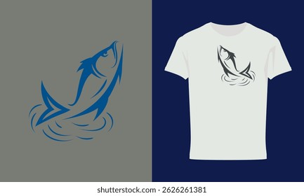 Catfish sketch hand drawn t-shirt design illustration