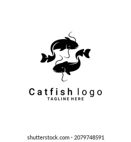 catfish vector, catfish logo illustration, can be used for restaurant logos, fisheries, fishing, market