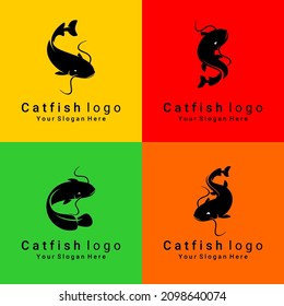 catfish vector, catfish logo illustration, can be used for restaurant logos, fisheries, fishing, market	
