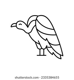 Cathartes aura Vector icon which can easily modify or edit

