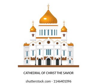 Cathedral of Christ the Savior in Moscow, Russia