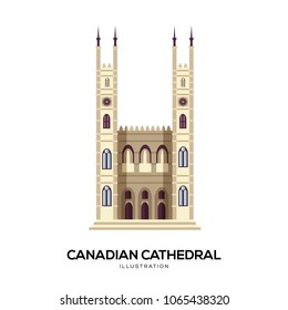 cathedral church vector illustration symbol object. Flat icon style concept design