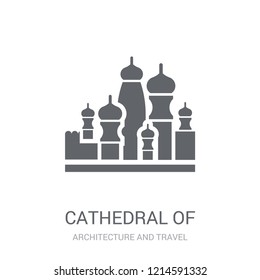 Cathedral of saint basil icon. Trendy Cathedral of saint basil logo concept on white background from Architecture and Travel collection. Suitable for use on web apps, mobile apps and print media.