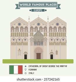Cathedral of Saint George the Martyr. Ferrara, Italy
