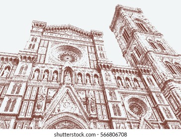 Cathedral of Santa Maria del Fiore and Giotto bell tower