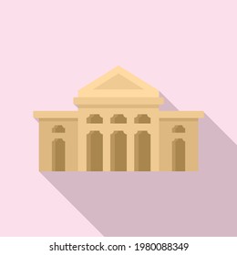 Cathedral sightseeing icon. Flat illustration of Cathedral sightseeing vector icon for web design