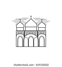 cathedral, temple, icon line