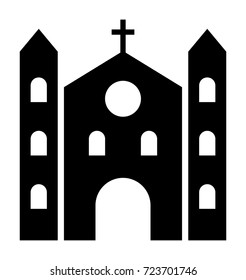 Cathedral vector icon