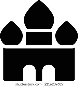 cathedral  Vector illustration on a transparent background. Premium quality symmbols. Glyphs vector icons for concept and graphic design. 

