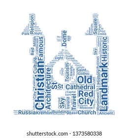 cathedral word cloud. tag cloud about cathedral