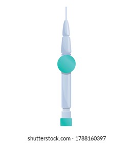 Catheter needle icon. Cartoon of catheter needle vector icon for web design isolated on white background