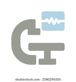 catheterization laboratory flat icon illustration