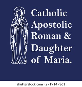Católico, Apostólico Romano en formato de Vector para decoración.
