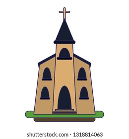Catholic church building symbol