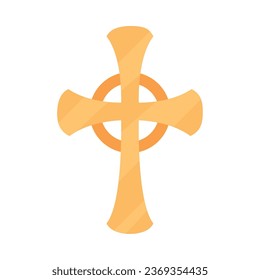 catholic cross bright design vector isolated