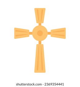 catholic cross bright vector isolated