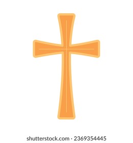 catholic cross design vector isolated