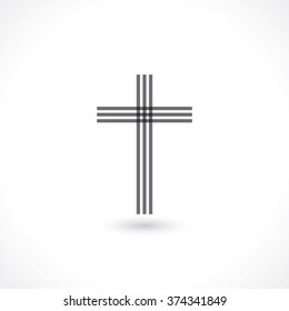Catholic cross icon