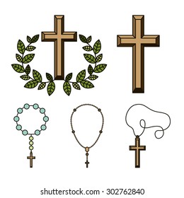 Catholic digital design, vector illustration eps 10