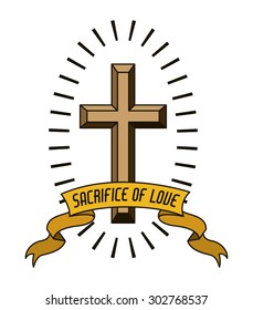 Catholic digital design, vector illustration eps 10
