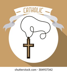 Catholic digital design, vector illustration eps 10