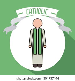 Catholic digital design, vector illustration eps 10