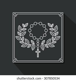 Catholic digital design, vector illustration eps 10