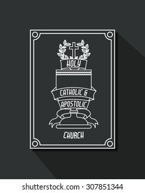 Catholic digital design, vector illustration eps 10
