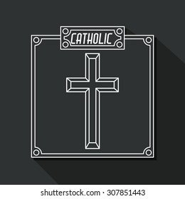 Catholic digital design, vector illustration eps 10